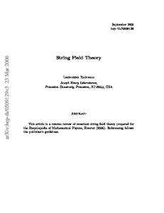 String Field Theory