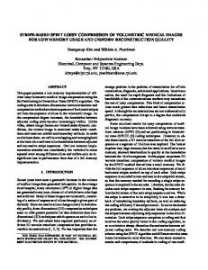 STRIPE-BASED SPIHT LOSSY COMPRESSION OF ...