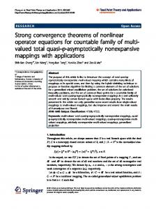 Strong convergence theorems of nonlinear operator equations for ...