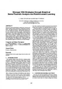 Stronger CDA Strategies through Empirical Game ... - IFAAMAS