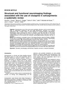 Structural and functional neuroimaging findings