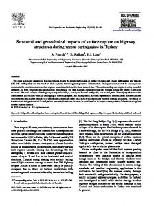 Structural and geotechnical impacts of surface rupture on ... - CiteSeerX