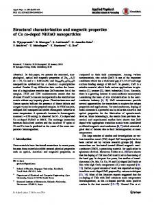 Structural characterization and magnetic properties of ...