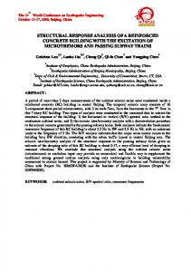 structural response analysis of a reinforced concrete building with the ...