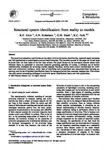 Structural system identification - University of Colorado Boulder