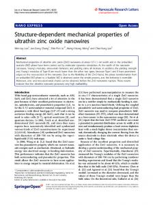 Structure-dependent mechanical properties of