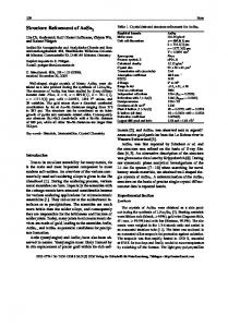 Structure Refinement of AuSn