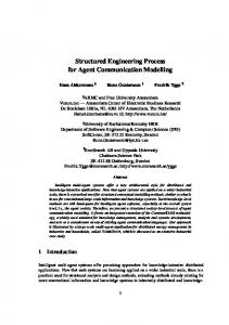 Structured Engineering Process for Agent ... - Semantic Scholar