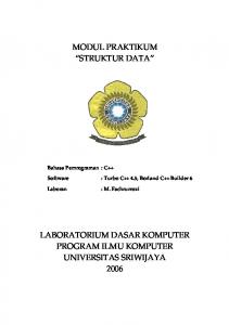 struktur data - Universitas Sriwijaya