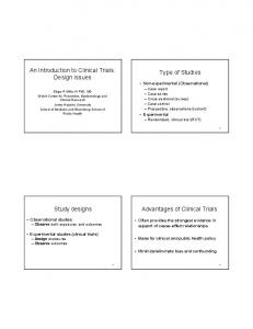 Study Design: Clinical Trials