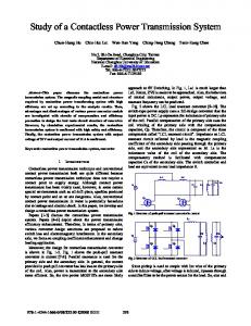 Study of a Contactless Power Transmission System - IEEE Xplore