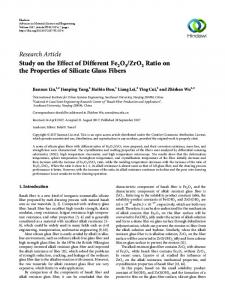 Study on the Effect of Different Fe2O3/ZrO2 Ratio on the Properties of ...