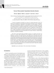 Styrene Photocatalytic Degradation Reaction Kinetics