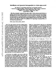 Subdiffusion and dynamical heterogeneities in a lattice glass model