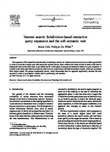 Subdivision-based interactive query expansion ... - Semantic Scholar