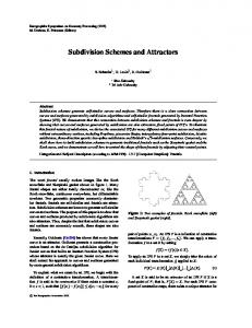 Subdivision Schemes and Attractors - TAMU Computer Science ...