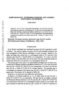 Subintegrality, Invertible Modules and Laurent Polynomial Extensions