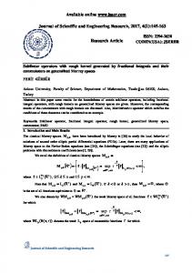 Sublinear operators with rough kernel generated by fractional ...