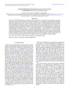 SUBMILLIMETER POLARIZATION OF GALACTIC ... - IOPscience