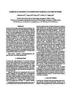 SUBSPACE CLUSTERING VIA INDEPENDENT