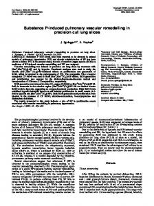 Substance P-induced pulmonary vascular ... - Semantic Scholar