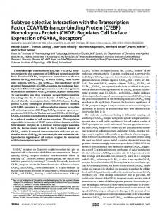 Subtype-selective Interaction with the Transcription