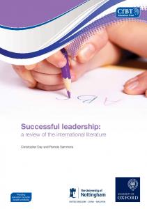 Successful leadership