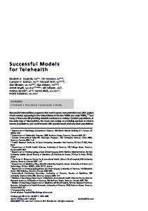 Successful Models for Telehealth