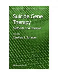 Suicide Gene Therapy Suicide Gene Therapy