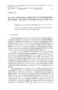 SULFIDE COMPLEXES DISSOLVED IN