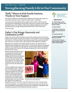 Summer 2013 Newsletter