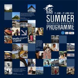 Summer programme ESC Rennes