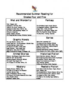 Summer Reading List