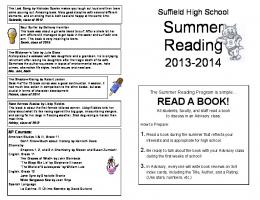 Summer Reading - Suffield School District