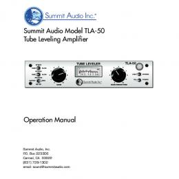 Summit TLA-50 OpMan - Summit Audio