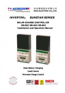 SunStar Series Manual.