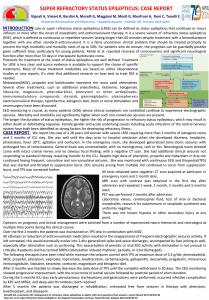 super refractory status epilepticus: case report