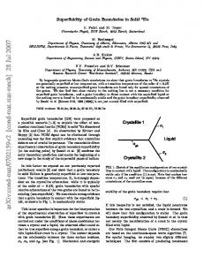 Superfluidity of Grain Boundaries in Solid Helium-4