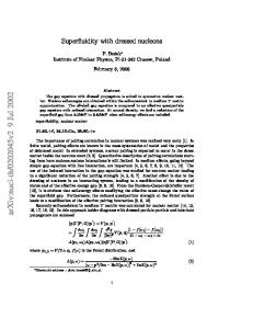 Superfluidity with dressed nucleons