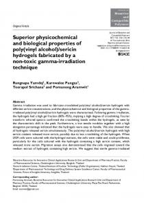 Superior physicochemical and biological properties ... - SAGE Journals