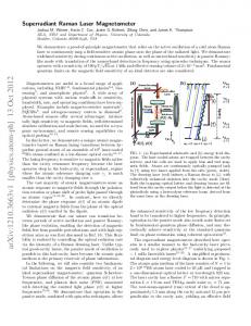 Superradiant Raman Laser Magnetometer