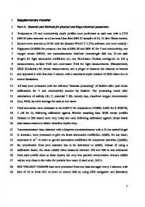 Supplement - Biogeosciences