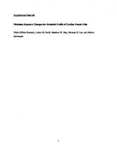 Supplemental Material Phthalate Exposure Changes the Metabolic ...