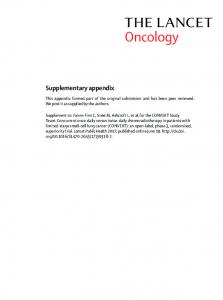 Supplementary appendix - The Lancet