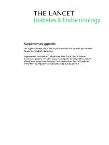 Supplementary appendix - The Lancet