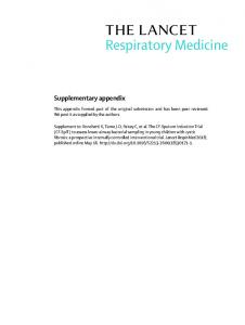 Supplementary appendix - The Lancet