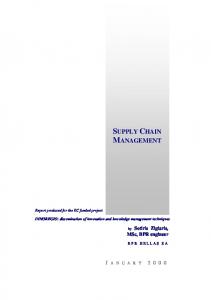 SUPPLY CHAIN MANAGEMENT - Adi