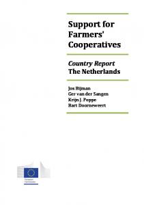 Support for farmers' cooperatives