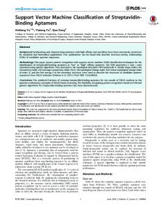 Support Vector Machine Classification of