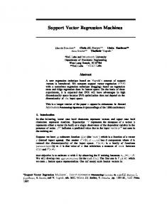 Support Vector Regression Machines - Semantic Scholar